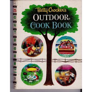 Betty Crocker’s Outdoor Cook Book 1961 1st Ed Spiral BBQ Retro Midcentury VTG